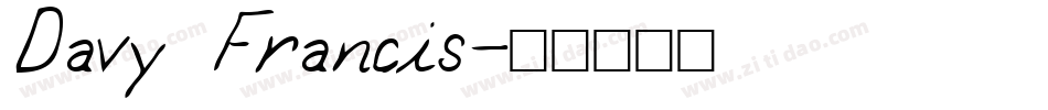 Davy Francis字体转换